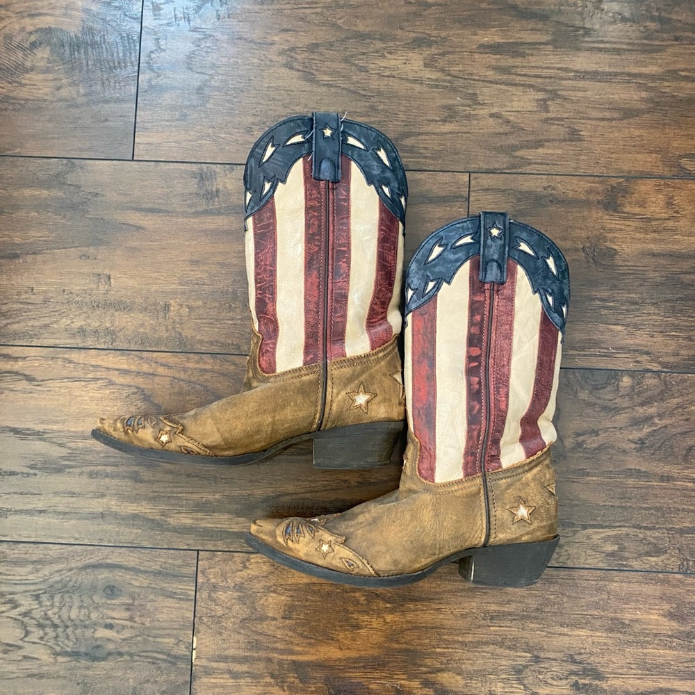 Laredo Keyes Stars and Stripes Women’s Cowboy Boots